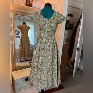 Handmade Floral Midi Dress
